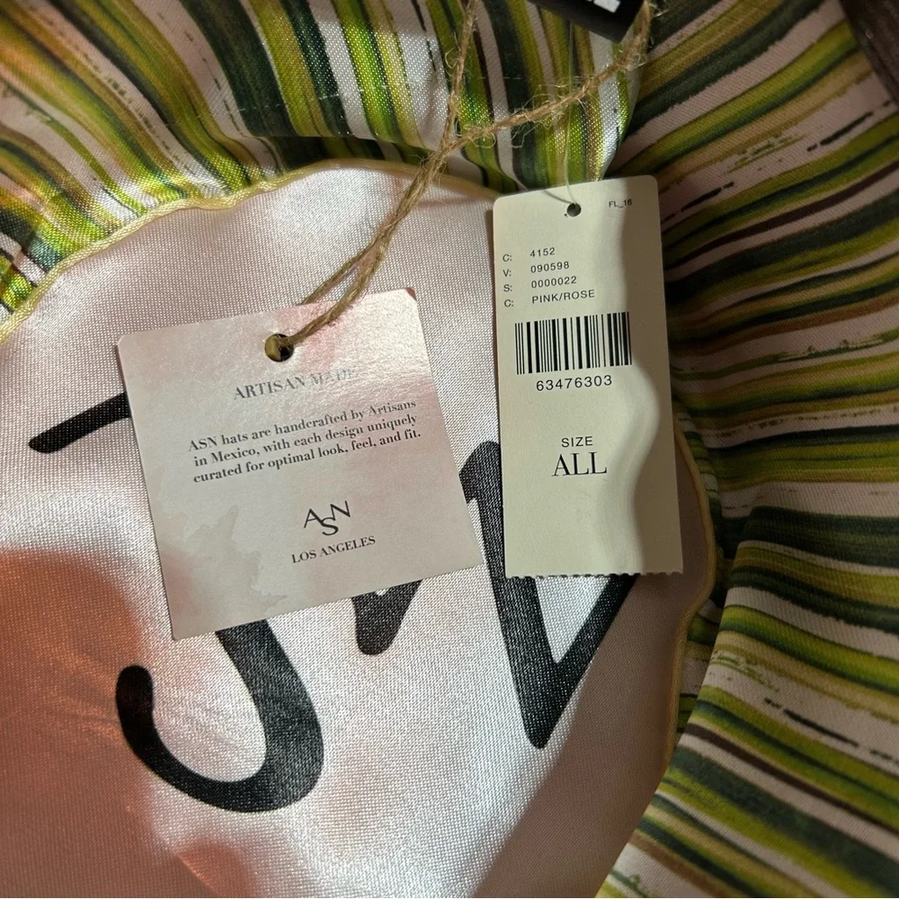 Anthropologie ASN Watermelon Sugar Pink Vegan Suede Boater Hat - Picture 9 of 11
